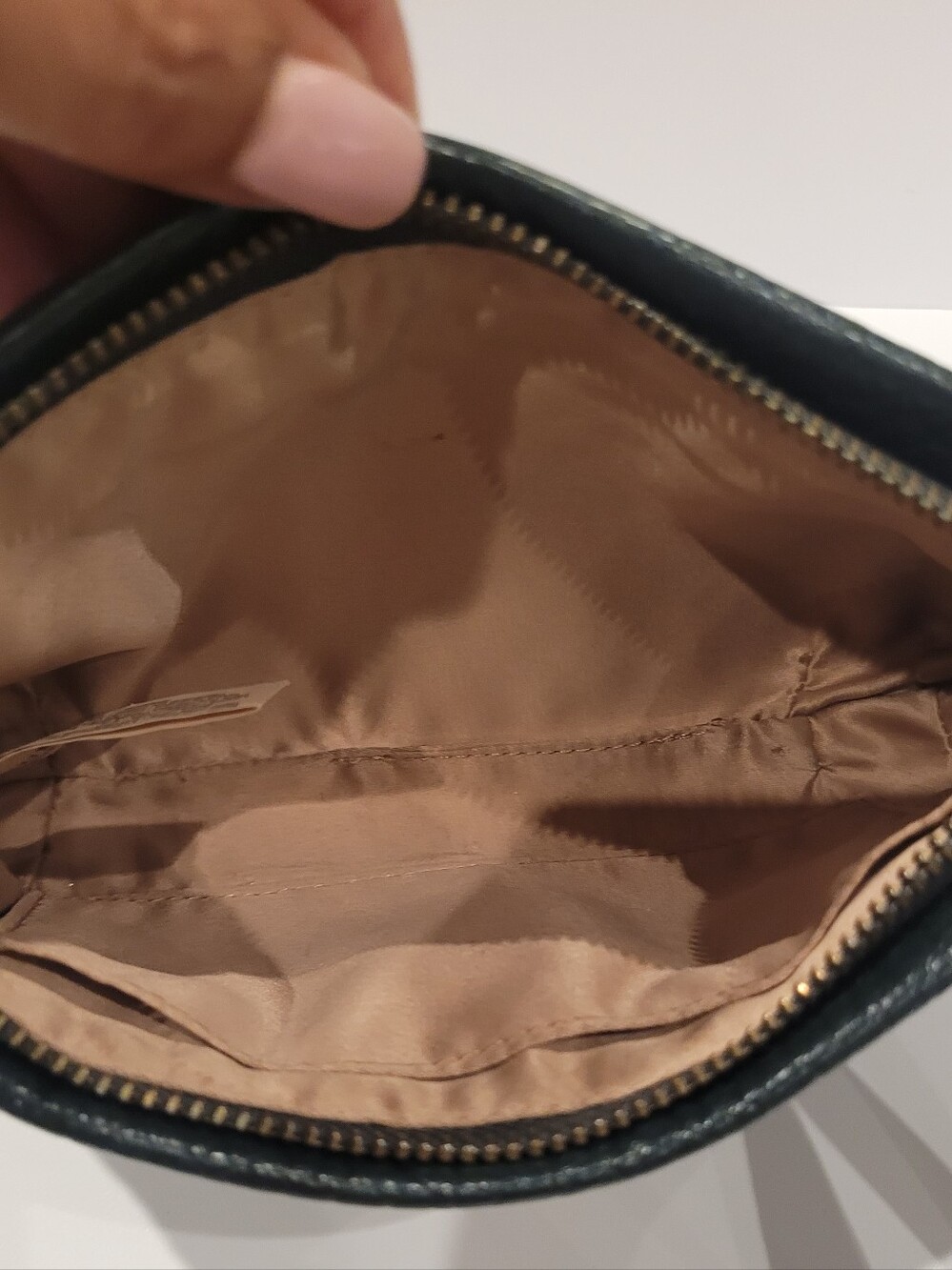 Juicy Couture Vintage Dark Green Leather Wristlet Clutch - Picture 5 of 9